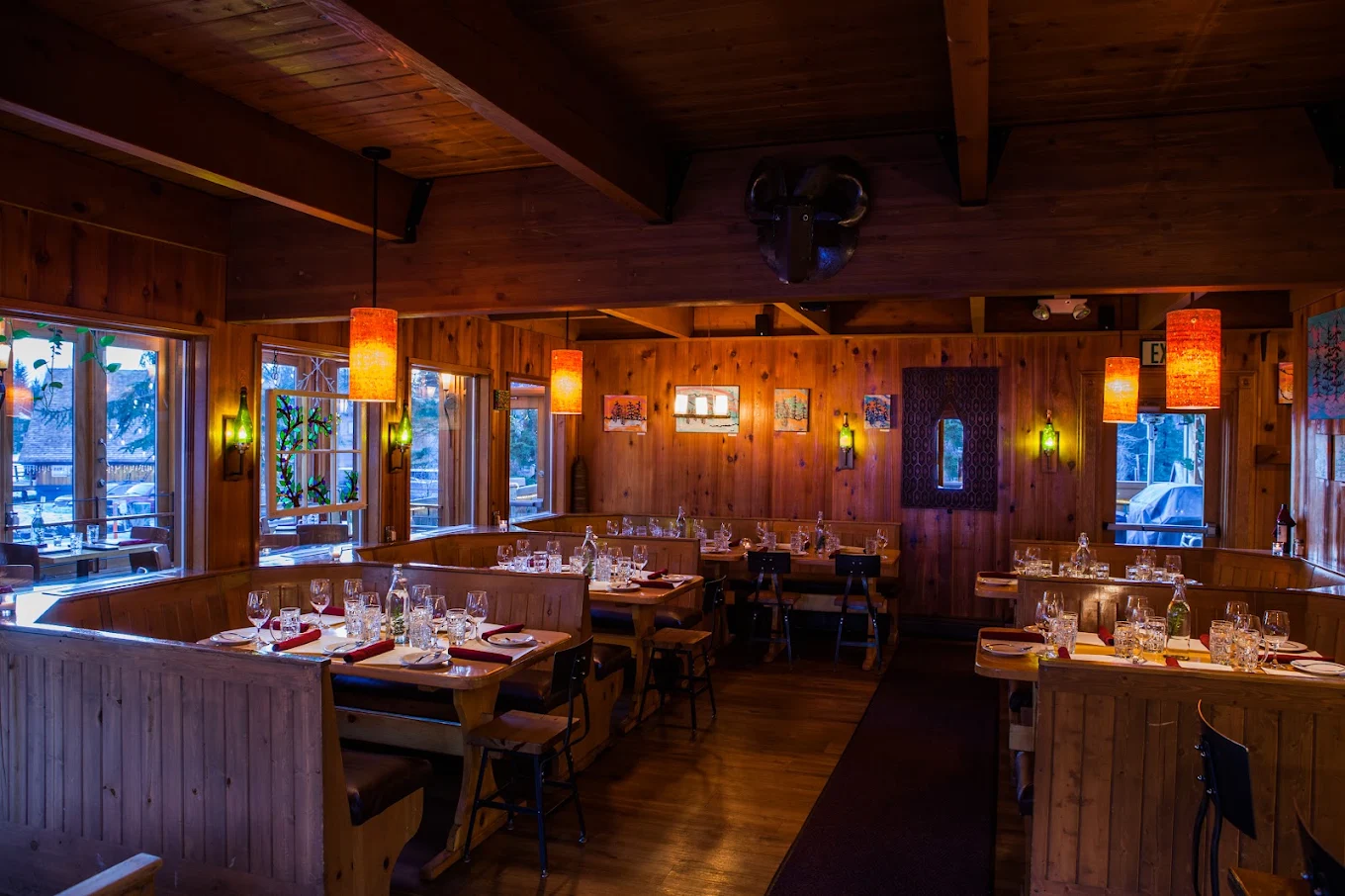 The dining room at Jack Sprat, Girdwood